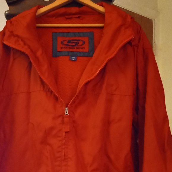 Structure Men's Full Zip Windbreaker/ Rain Wind Jacket Mesh Lined Hood Size M - Picture 2 of 6